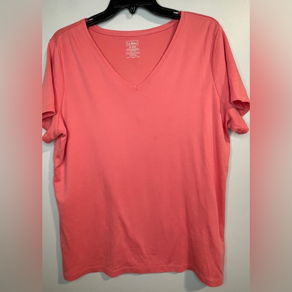 L.L. Bean Tops - L.L. Bean Women's Coral Supima Cotton Shirt